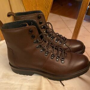 Brown leather boots size 8 , Nordstrom ortho lite water resistant,